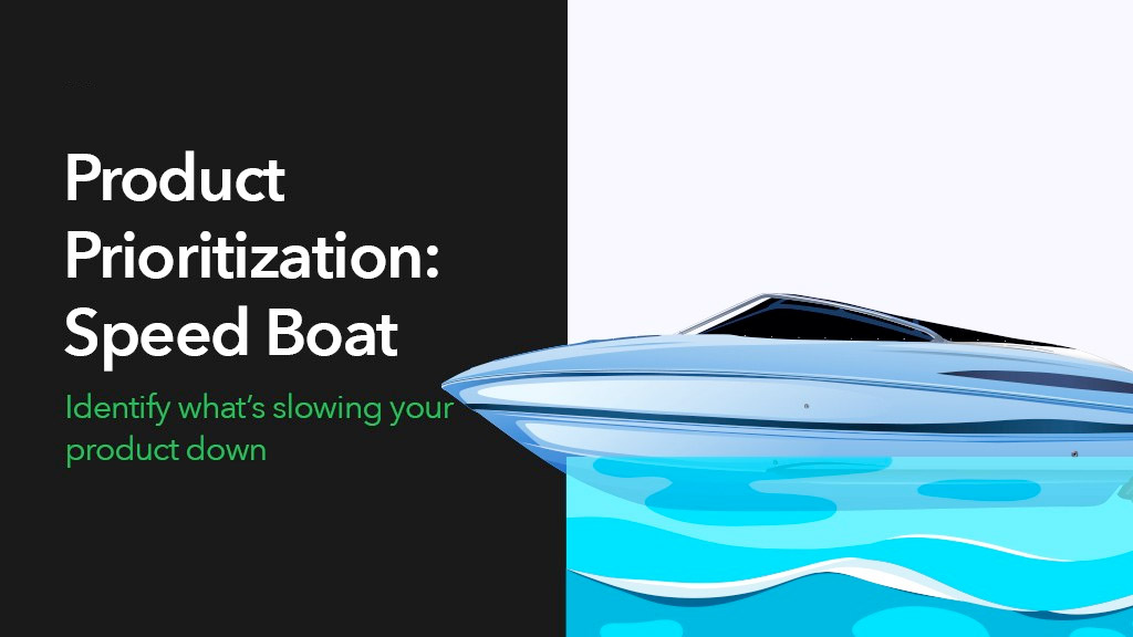 Product Prioritization - Speed Boat