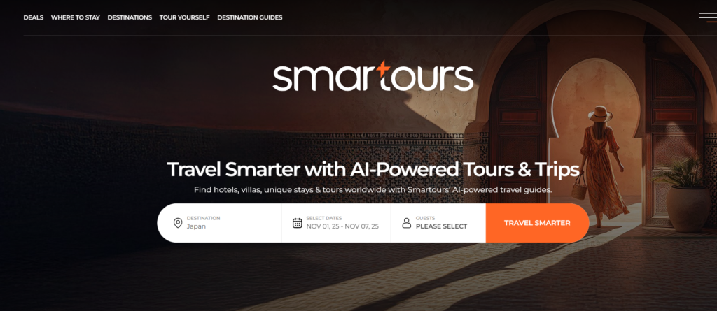 Smartours header